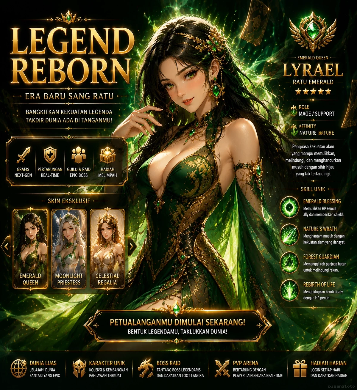Galeri pratinjau visual pisangtoto build APK resmi terbaru